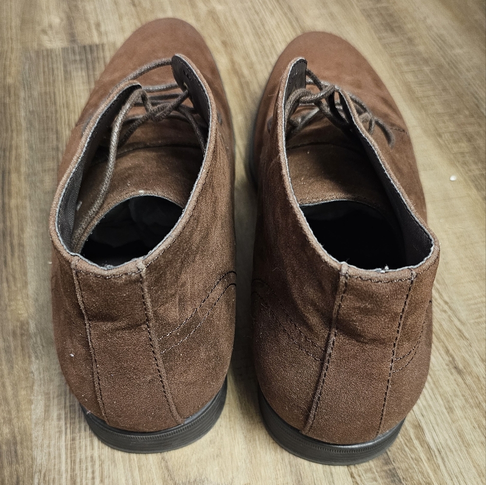 NWOT Men's ASOS Design Chukka Boots in Brown Faux Suede - Picture 4 of 7